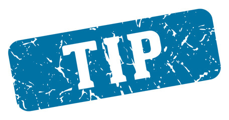 tip rectangular sign. tip stamp