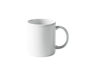 Blank white ceramic mug with handle (1)