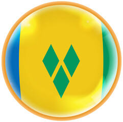 Portugal Flag Button Saint Vincent