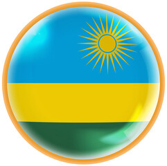 rwanda flag button