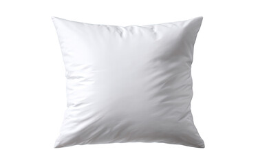 Blank white square pillow