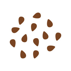 flaxseeds vector illustration
