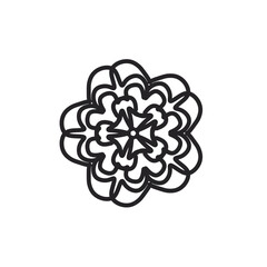 abstract floral ornament mandala element