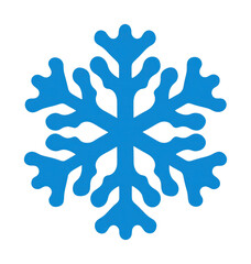 Obraz premium PNG Blue snowflake transparent illustration