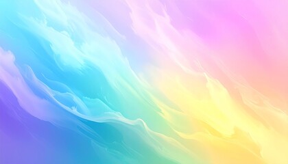 Fototapeta premium Abstract pastel gradient with flowing wave patterns