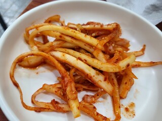 Spicy Korean Bellflower Root Salad (Doraji Muchim) Banchan