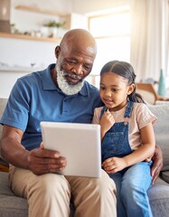 Grandfather Teaching Granddaughter to Code