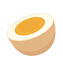 Boiled egg isolated. Boiled egg on PNG.