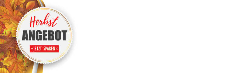 Herbstaktion Header mit Herbstlaub	
