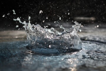 Water splashing