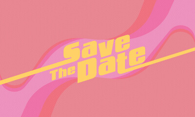 Save the date banner. Can be used for business, marketing and advertising
