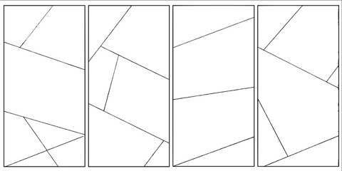 Dynamic manga comic page with slanted panels for creative design layout