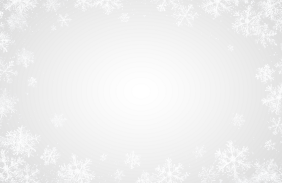 snowflakes frame snowfall border christmas winter decoration on transparent background
