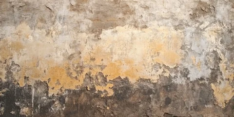 Fotobehang Verweerde muur Textured wall surface with soft tones, showcasing a unique plaster finish that adds depth and warmth to interior spaces, ideal for design and decor applications  © Diana