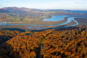 Jezioro Rożnowskie, Małopolska, Poland, EU Jesień  © Maciej G. Szling