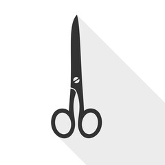 Scissors symbol icon isolated on transparent background