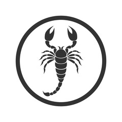 Scorpion icon isolated on transparent background