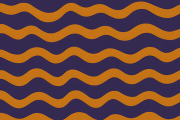 Abstract horizontal background with colorful waves. Trendy vector illustration in style retro 60s, 70s.