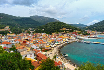Obraz premium Parga an der griechischen Westküste (Epirus) am Ionischen Meer