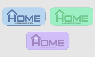 house icons set
