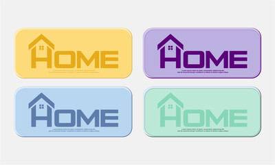 house icons set