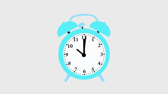 Animated Alarm Clock Ringing - 2D Animation