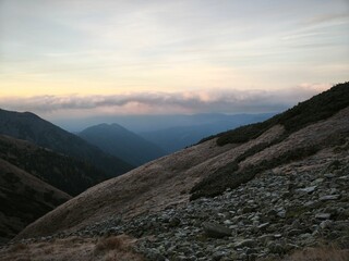 Obraz premium autumn hiking in seckauer alpen austria