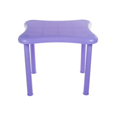 Plastic pvc table isolated on white background.