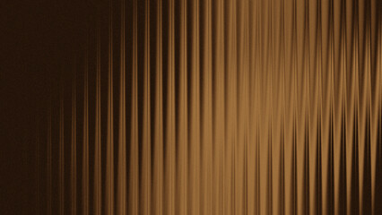 Brown curtain design with vertical stripes, neat repeating wave pattern