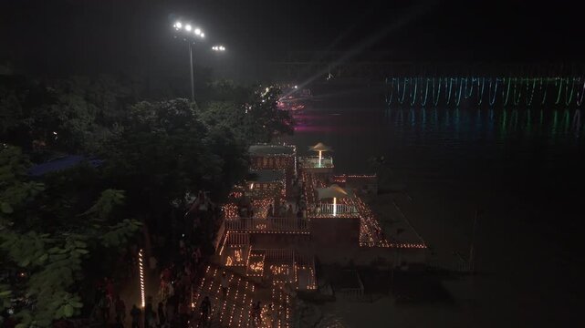 Deepotsav on the Bank of the Ganga, Sonpur, Vaishali, Bihar, India