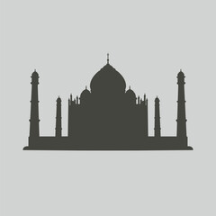 Taj Mahal silhouette