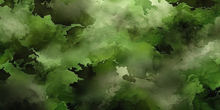 Vintage Abstract Green Camouflage Design with Unique Textures for Wallpaper and Art Backgrounds