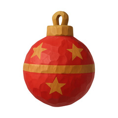 Fototapeta premium PNG Festive red ornament illustration