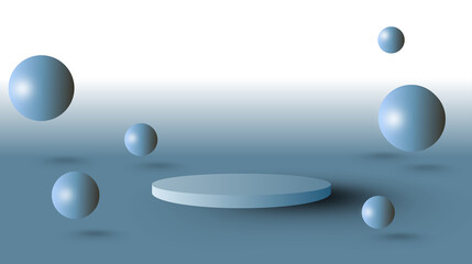 Modern 3D product display background
