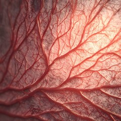 Realistic active veins under the skin texture showing organic blood vessel pattern and detailed anatomical surface