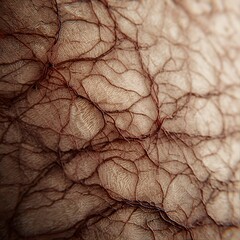 Realistic active veins under the skin texture showing organic blood vessel pattern and detailed anatomical surface