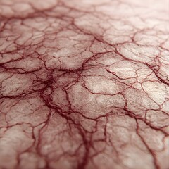 Realistic active veins under the skin texture showing organic blood vessel pattern and detailed anatomical surface