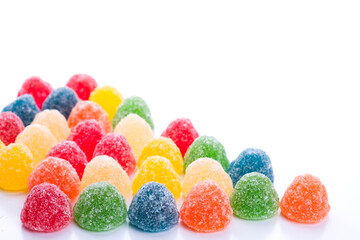 assorted pack of sugary jelly beans in different colors and flavors