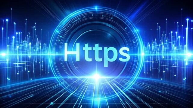 Stunning Visualization of Secure Digital Data Transfer and HTTPS Protocol