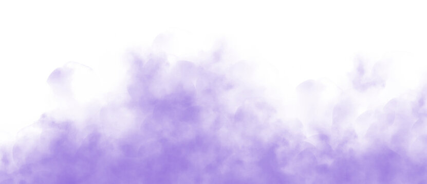 Purple Cloud Effect on Transparent Background