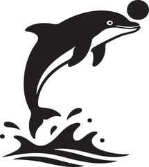 dolphin jumping out of the water