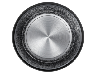 Small Round Black Bluetooth Speaker for Music Playback