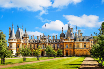 Waddesdon Manor is a magnificent country house in Buckinghamshire, England, built in the 19th century.