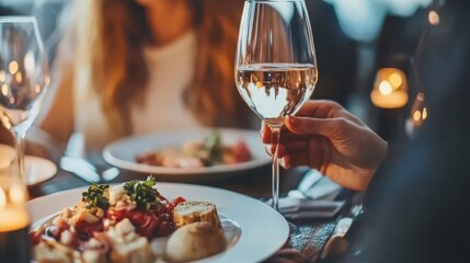 Romantic Getaway Intimate Culinary Experience with Exquisite Dining and Fine White Wine Selection