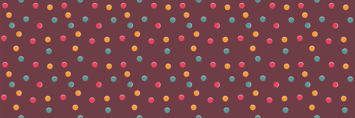 Sprinkle Seamless Pattern. Retro candy texture. Vecor
