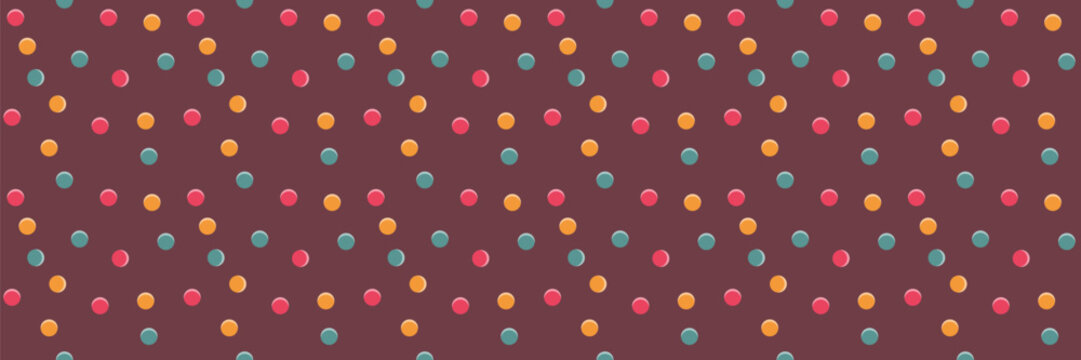 Sprinkle Seamless Pattern. Retro candy texture. Vecor