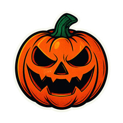 Fototapeta premium PNG Spooky Halloween pumpkin illustration