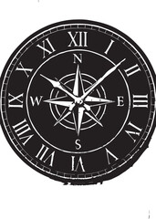 Fototapeta premium “Time points, but direction decides.”“A compass for the hours we carry.”