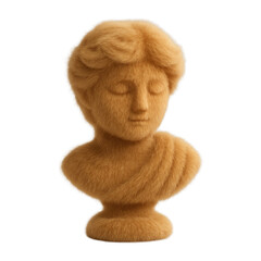 Obraz premium PNG Furry classical bust sculpture.