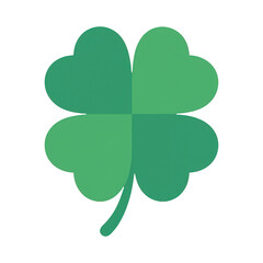PNG Lucky green four-leaf clover.